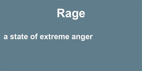 RAGE Meaning in English .